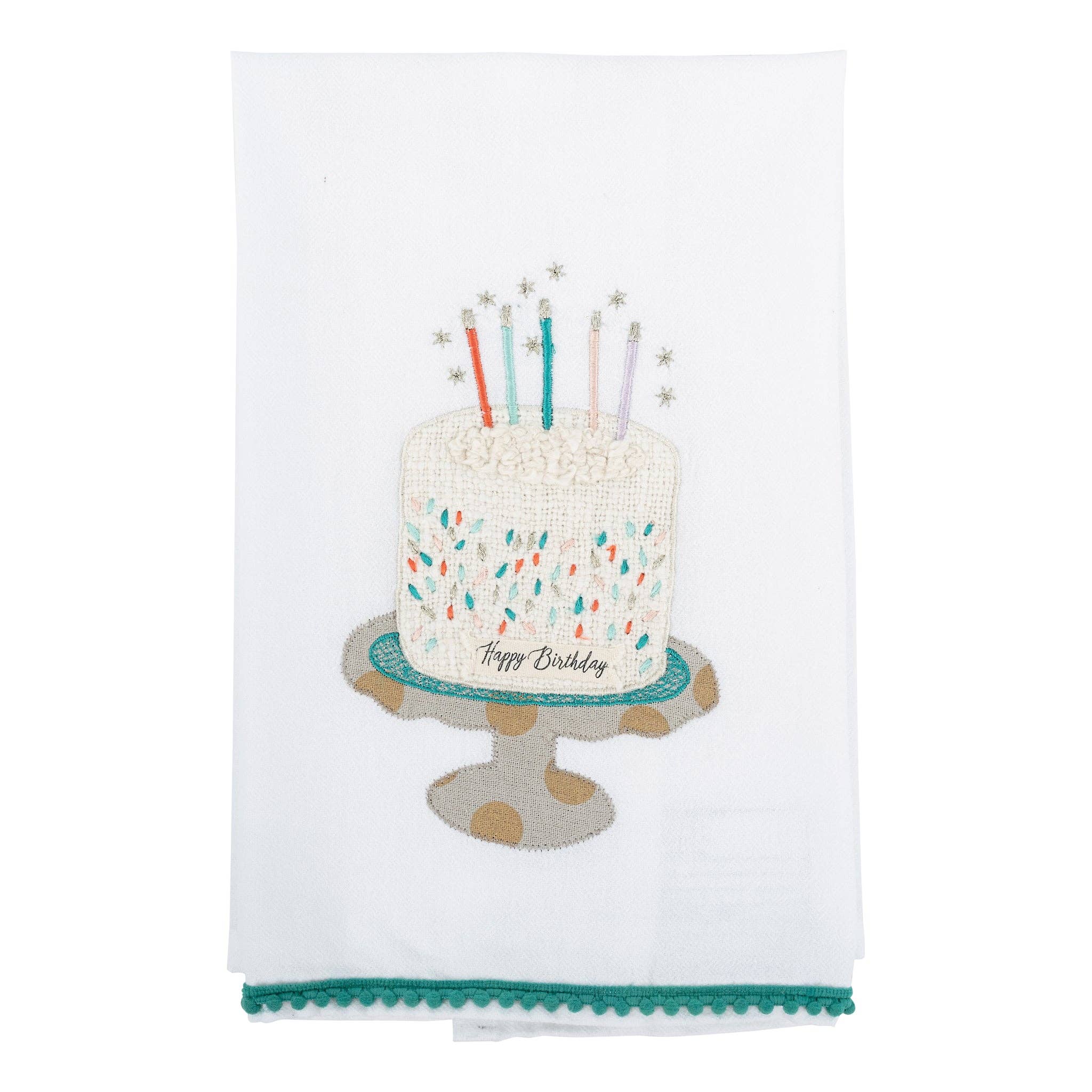 Candles and Wishes Birthday Tea Towel
