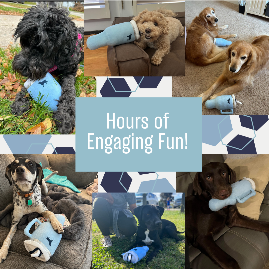 PUPROAR Pup Cup Tumbler Plush Squeaker Dog Toy