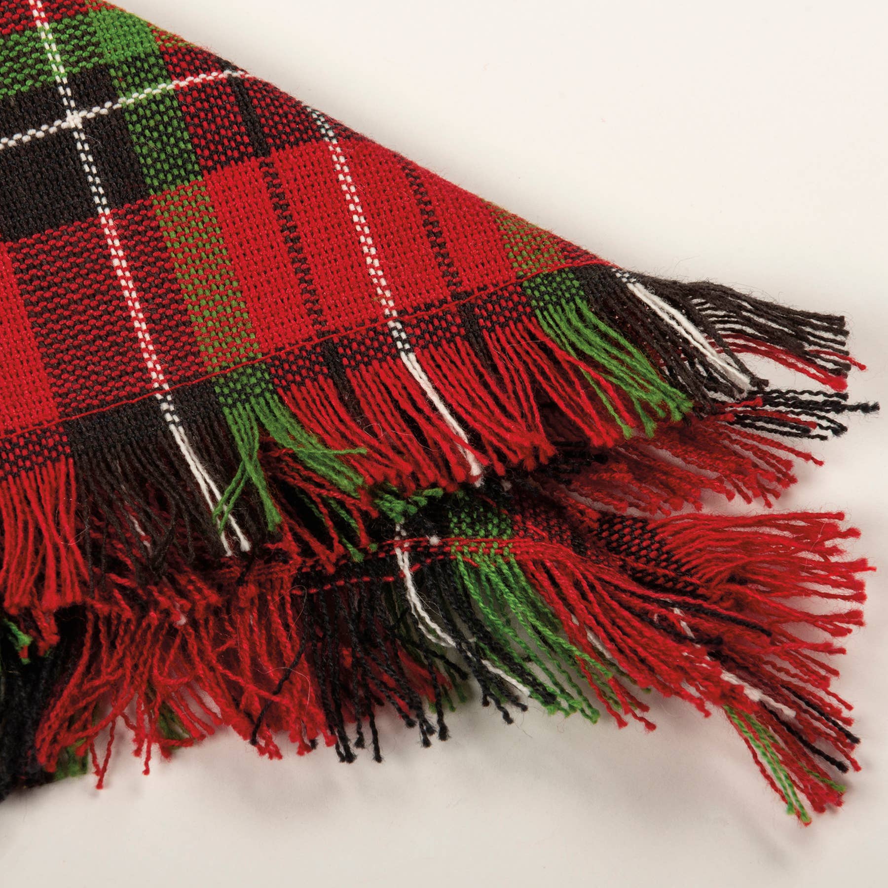 Small Plaid Christmas Pet Bandana Set