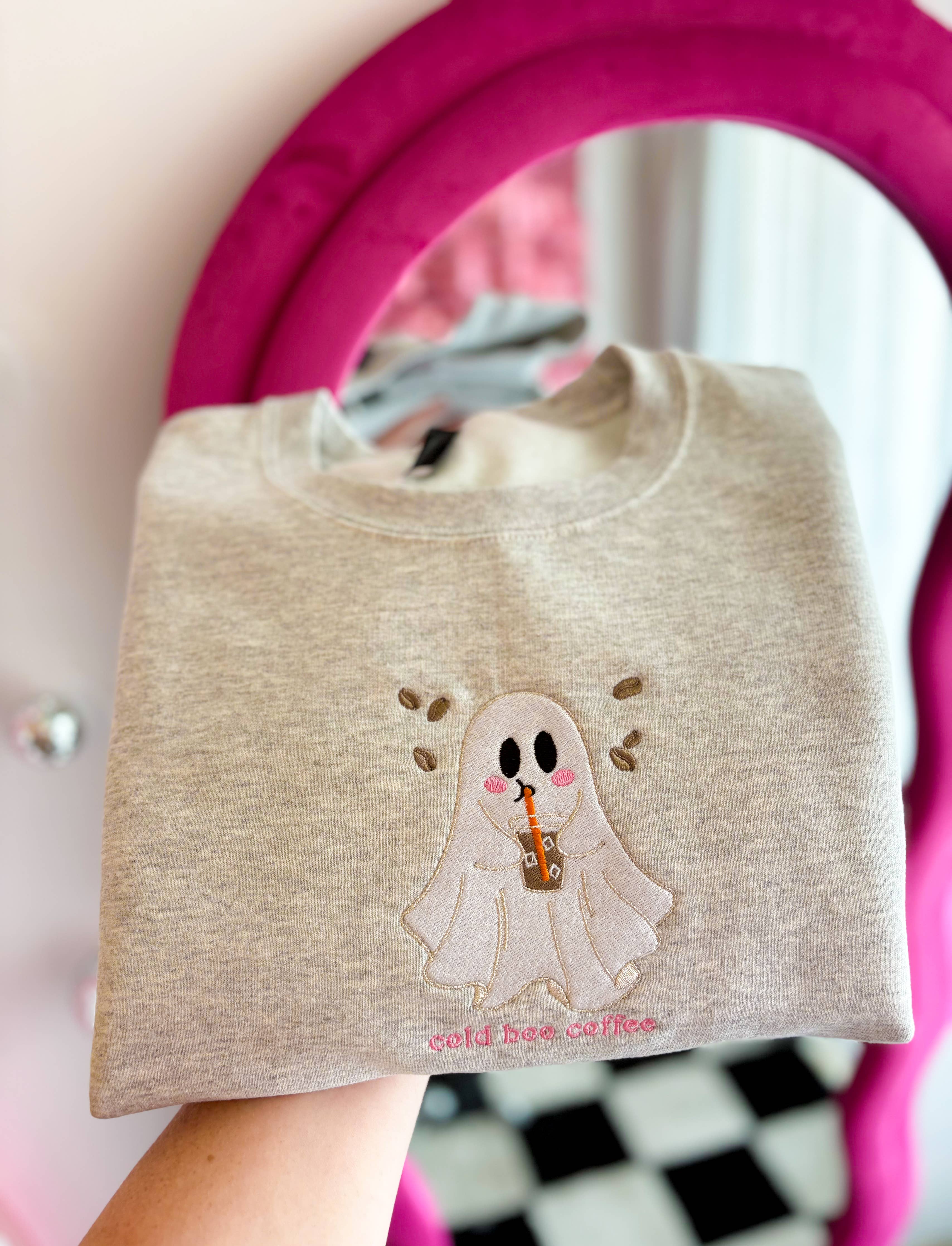 Cold Boo Embroidered Crewneck | Fall Sweatshirt | Halloween