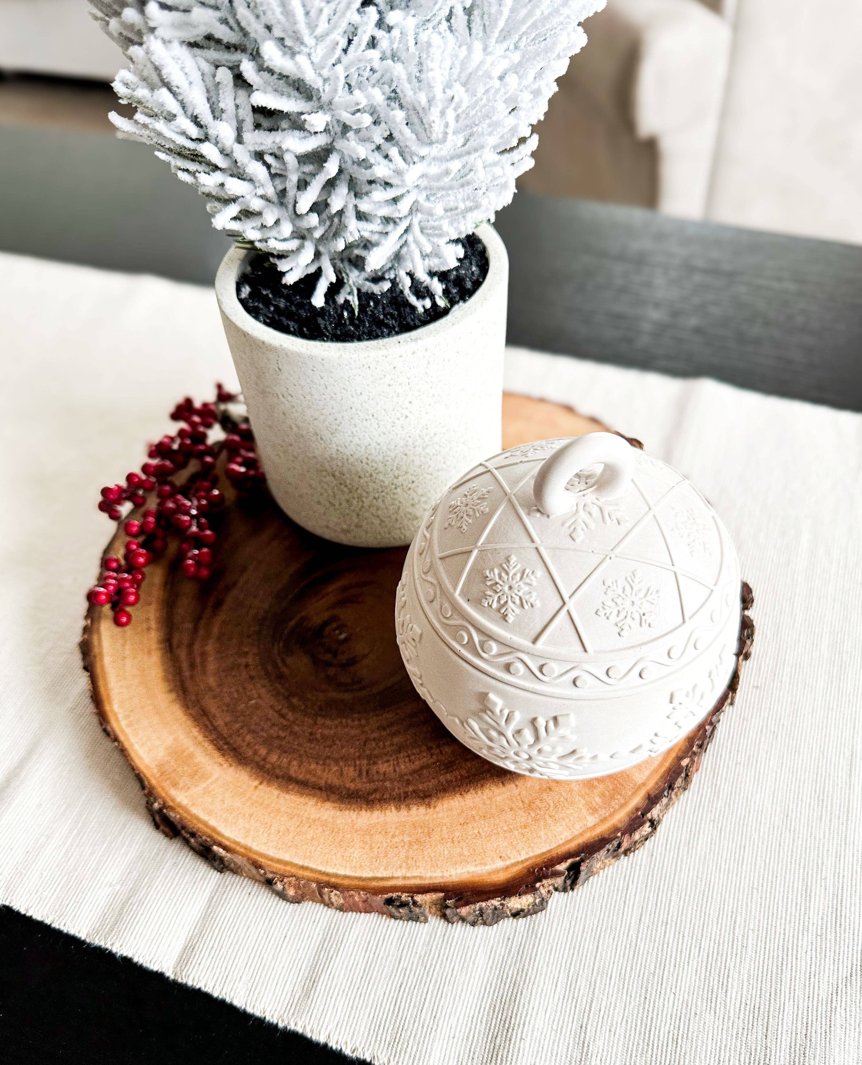 Holiday Ornament Christmas Candle