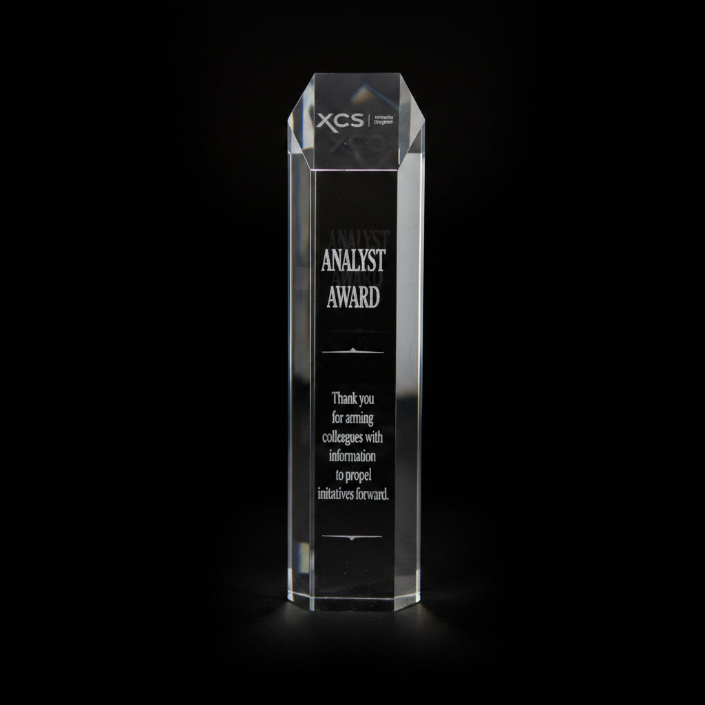 Acrylic Hexagon Tower-Awards & Engraving