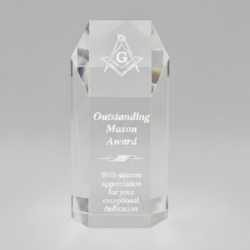 Acrylic Hexagon Tower-Awards & Engraving