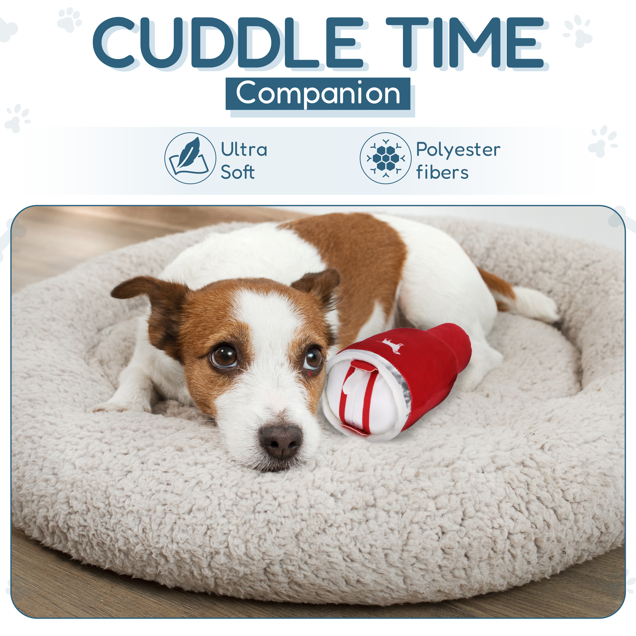 PUPROAR Pup Cup Tumbler Plush Squeaker Dog Toy