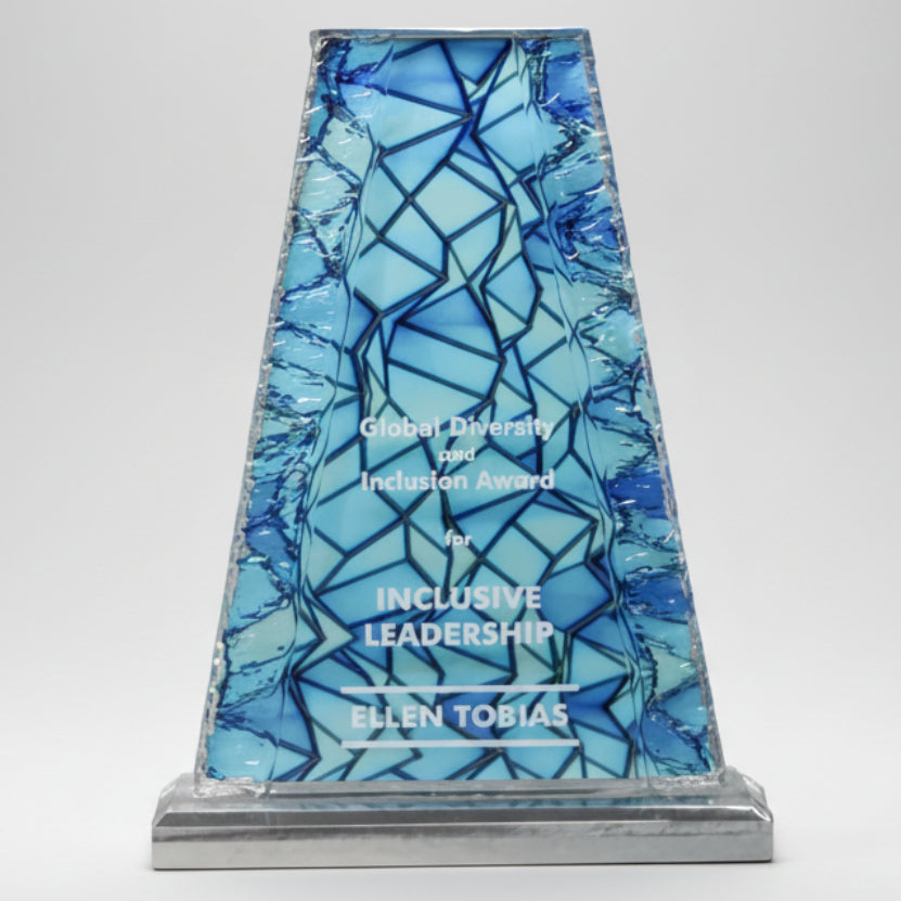 Acrylic Tower with Crinkle Edge