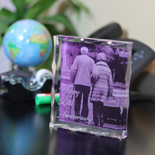 Acrylic Block with Scallop Edge-Awards & Engraving