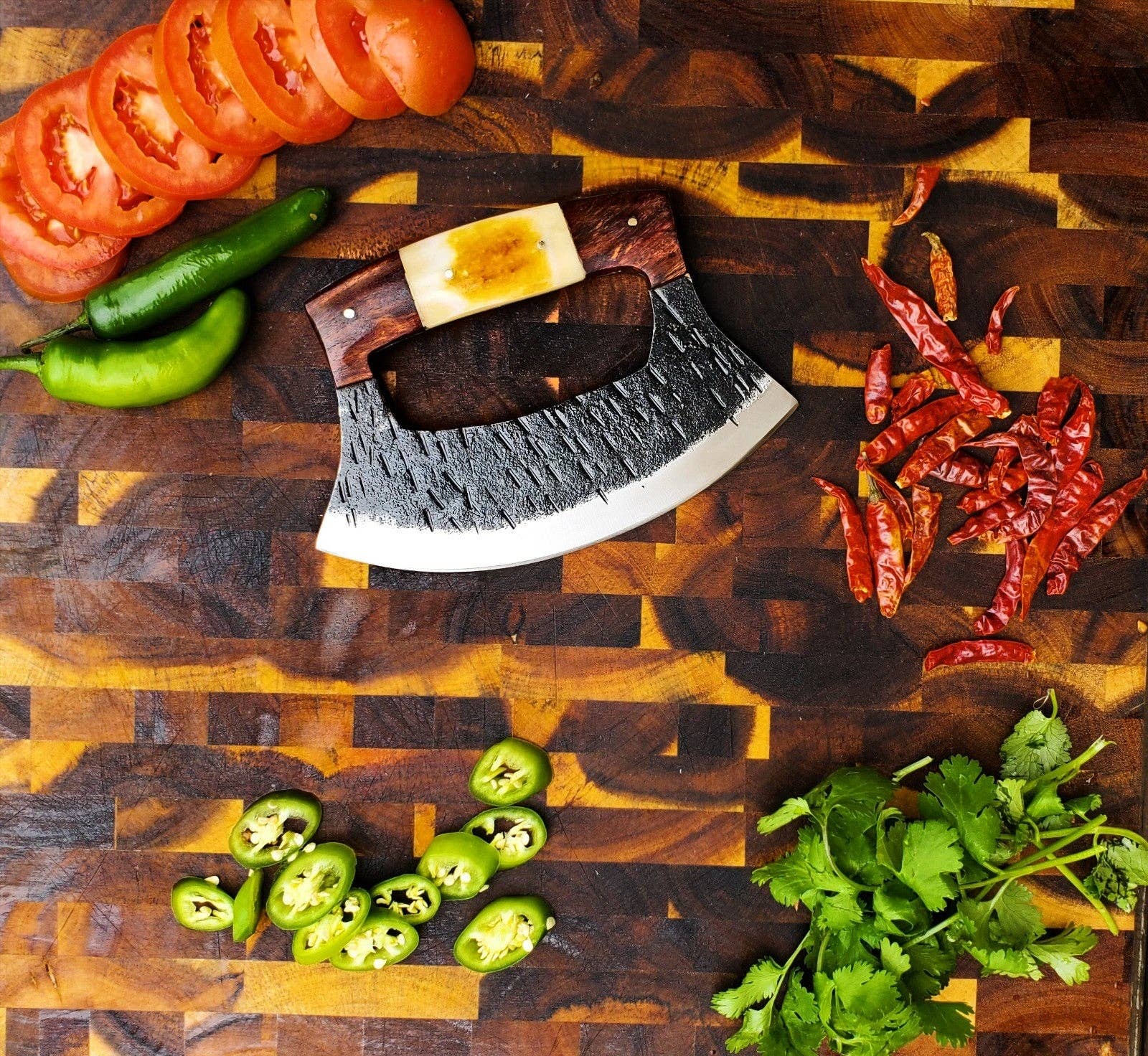 Custom Hand Forged Alaskan ULU Knife