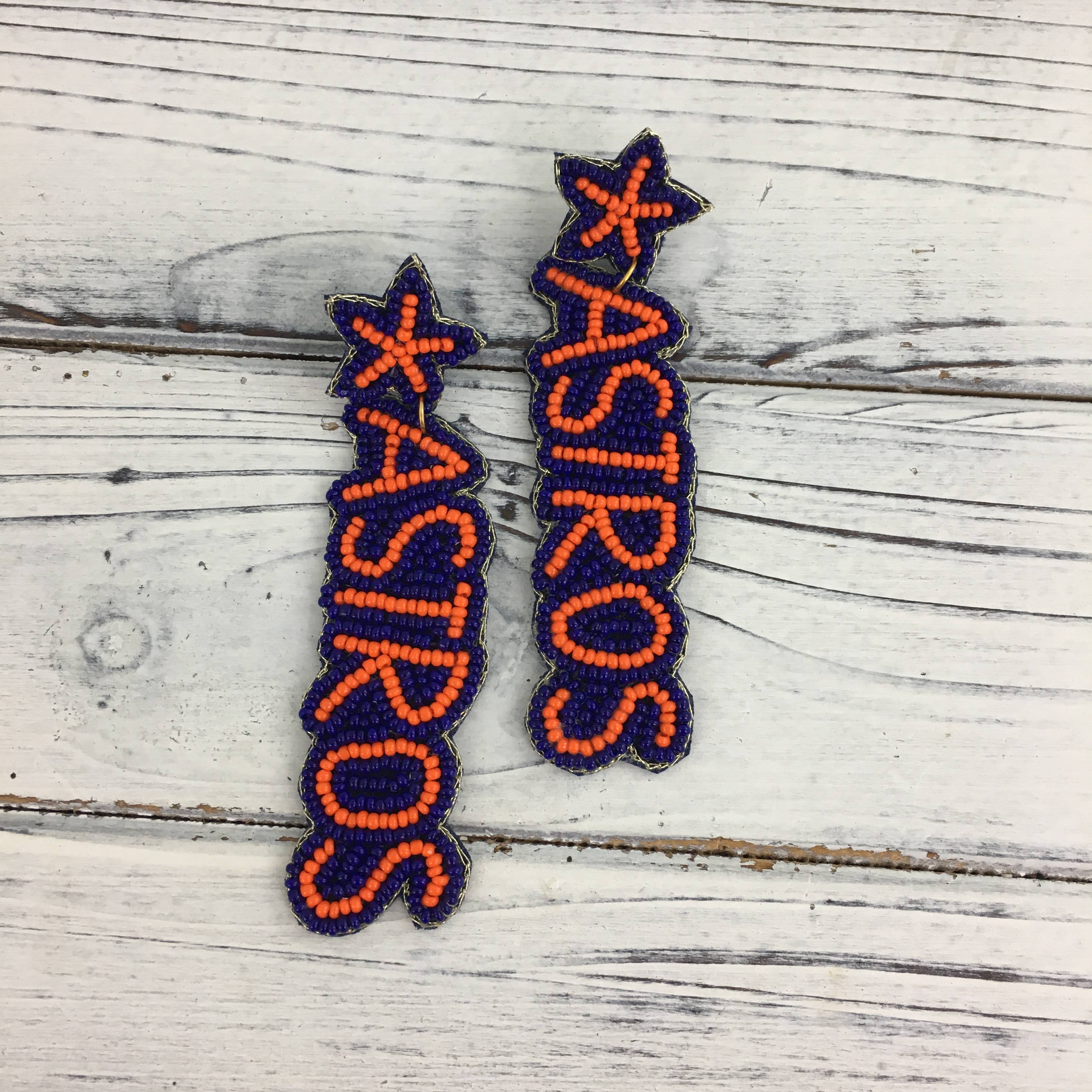 Beaded ASTROS earrings