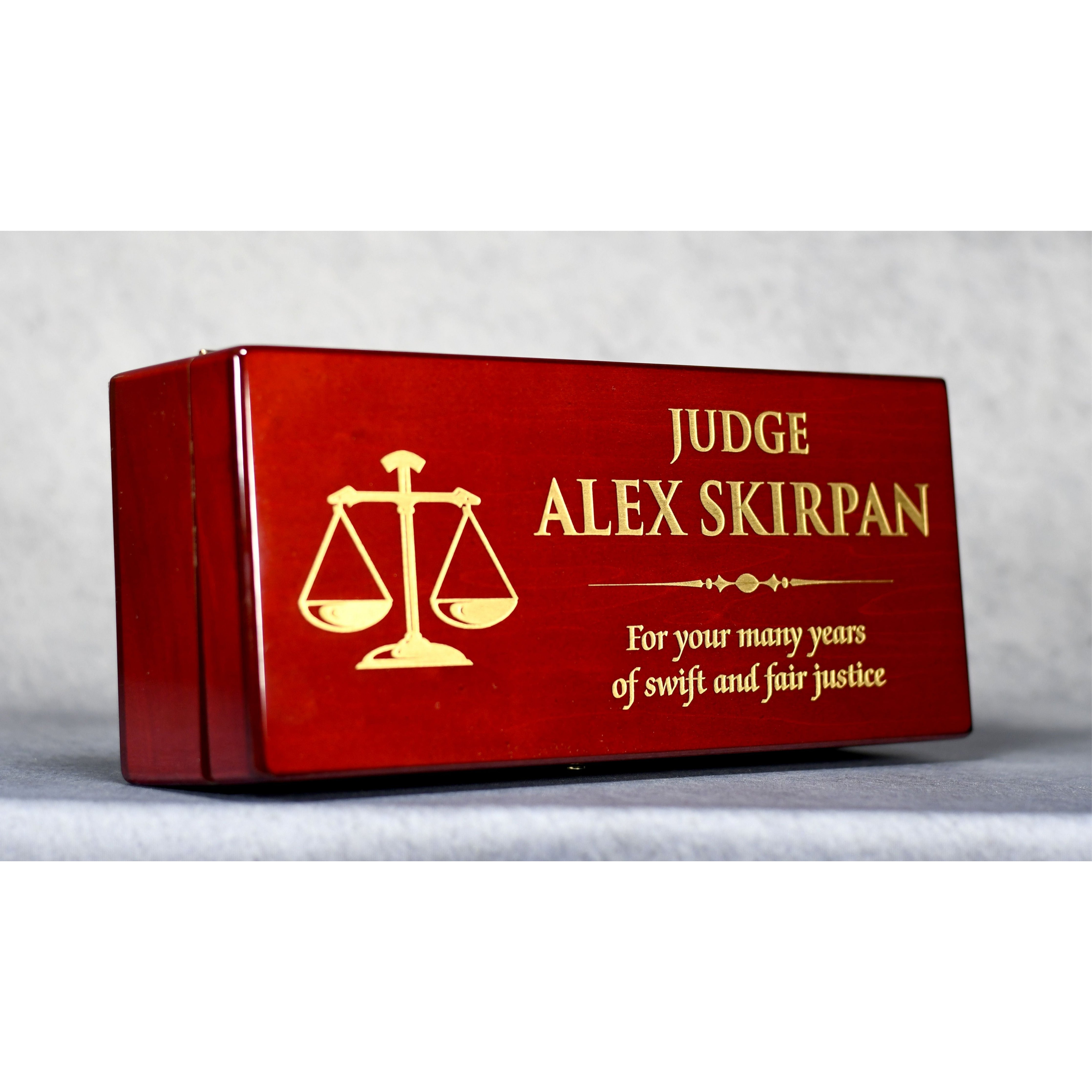 Rosewood Gavel and Case-Awards & Engraving