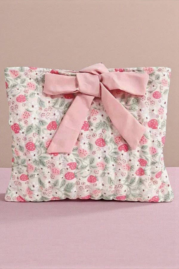 Hannah Strawberry Floral Bible Cover