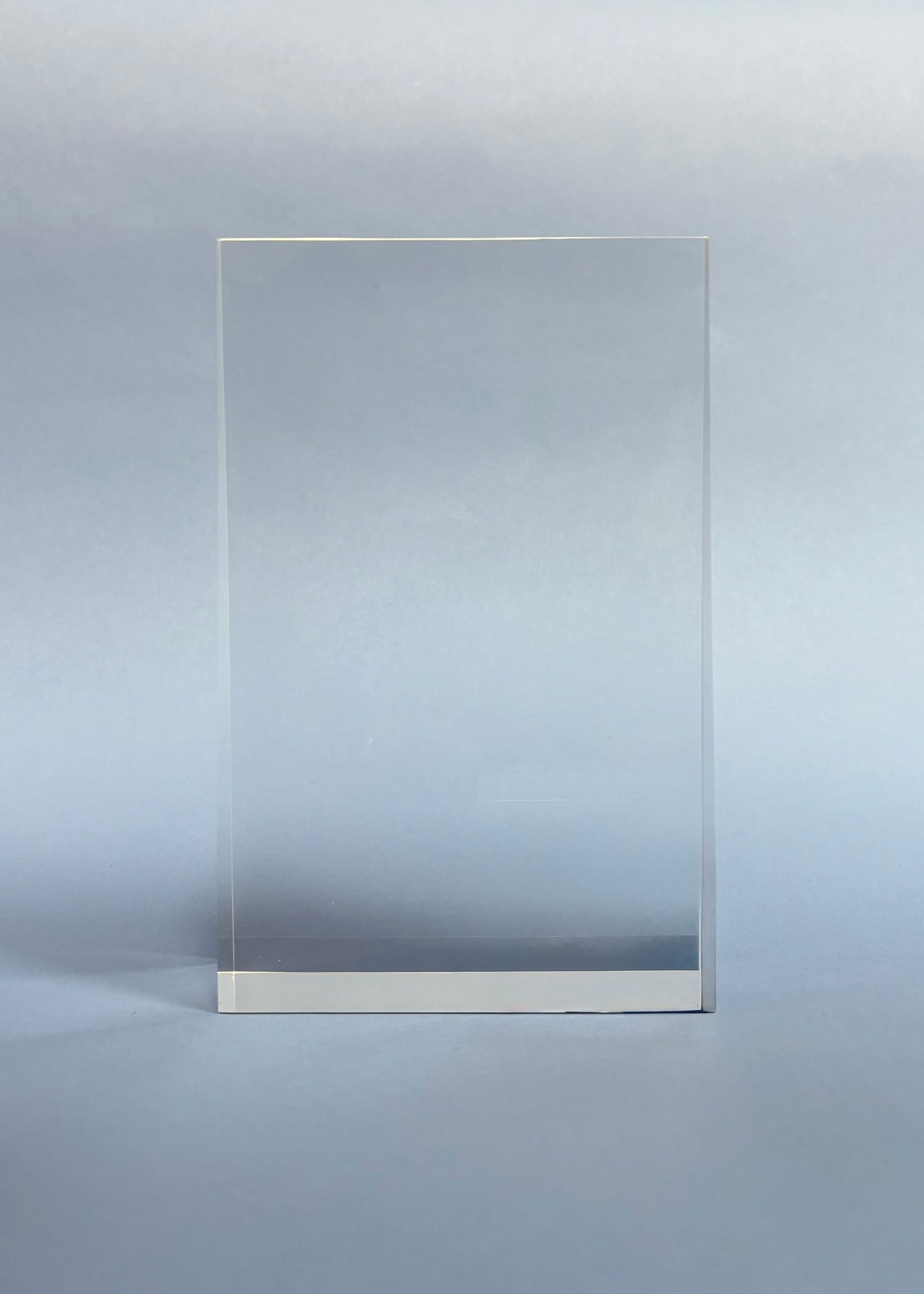 Silver Acrylic Wedge