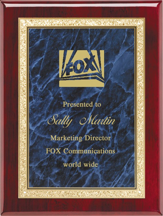 High Gloss Piano Finish Rosewood Plaque