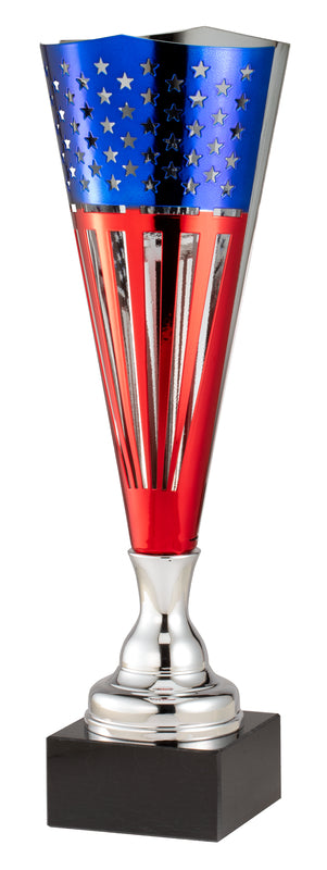 Red, White & Blue Metal Cup Trophy