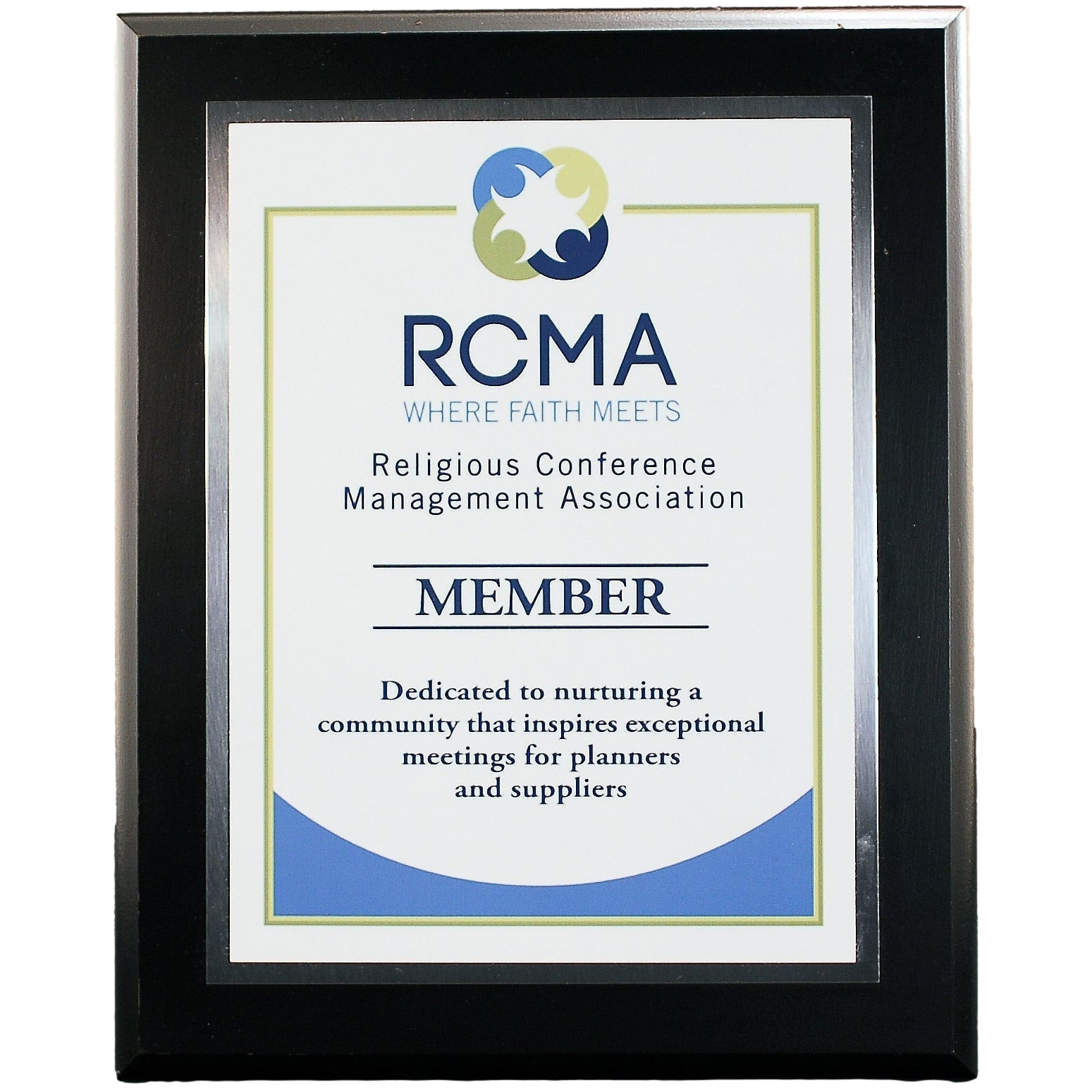 Executive Ebony Finish Plaque With Plate-Awards & Engraving