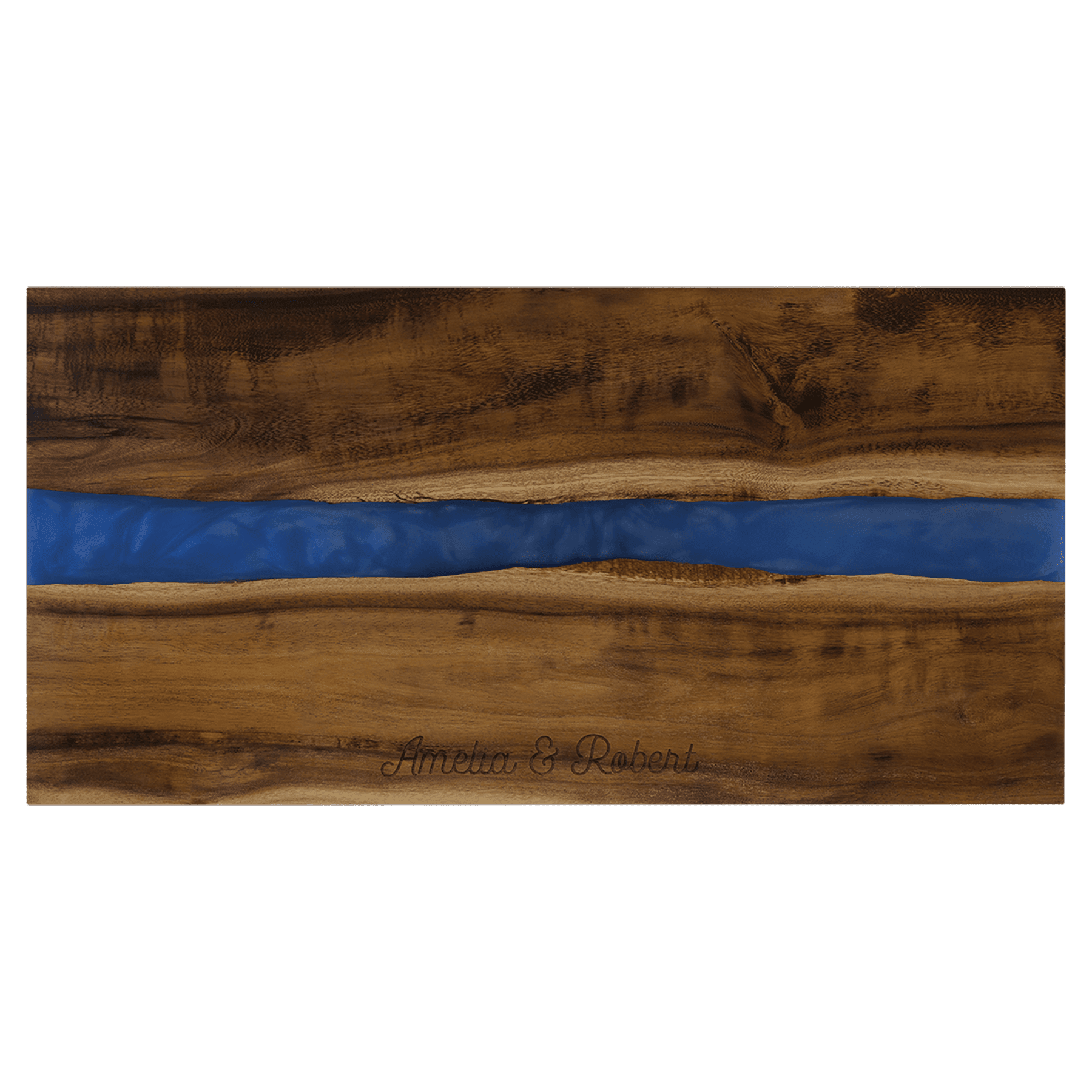 Acadia and Blue Pearl Resin Serving Board