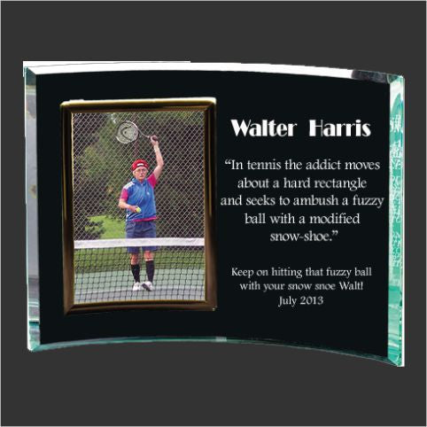Crescent Glass Picture Frame 8x10