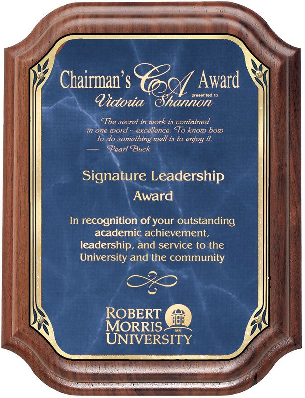 The Ovation Collection - Genuine Walnut Plaque