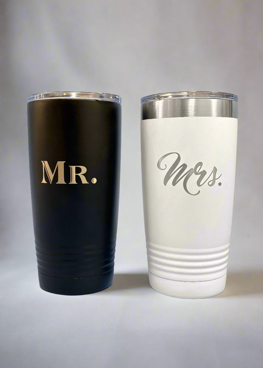 Mr. & Mrs. Stainless Steel Vacuum Cups