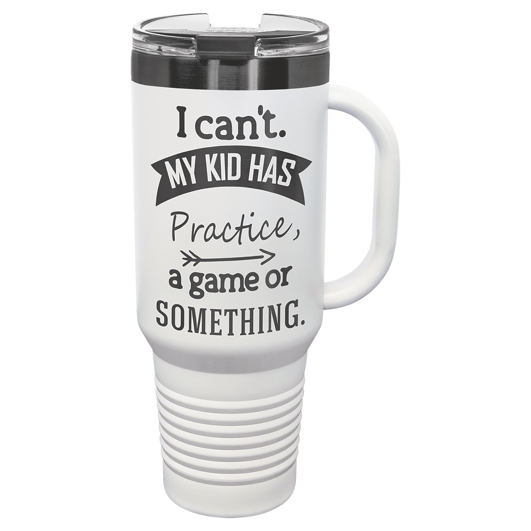 40 oz. Stainless Steel Vacuum Insulated Travel Mug with Handle and Straw - Ion Plated