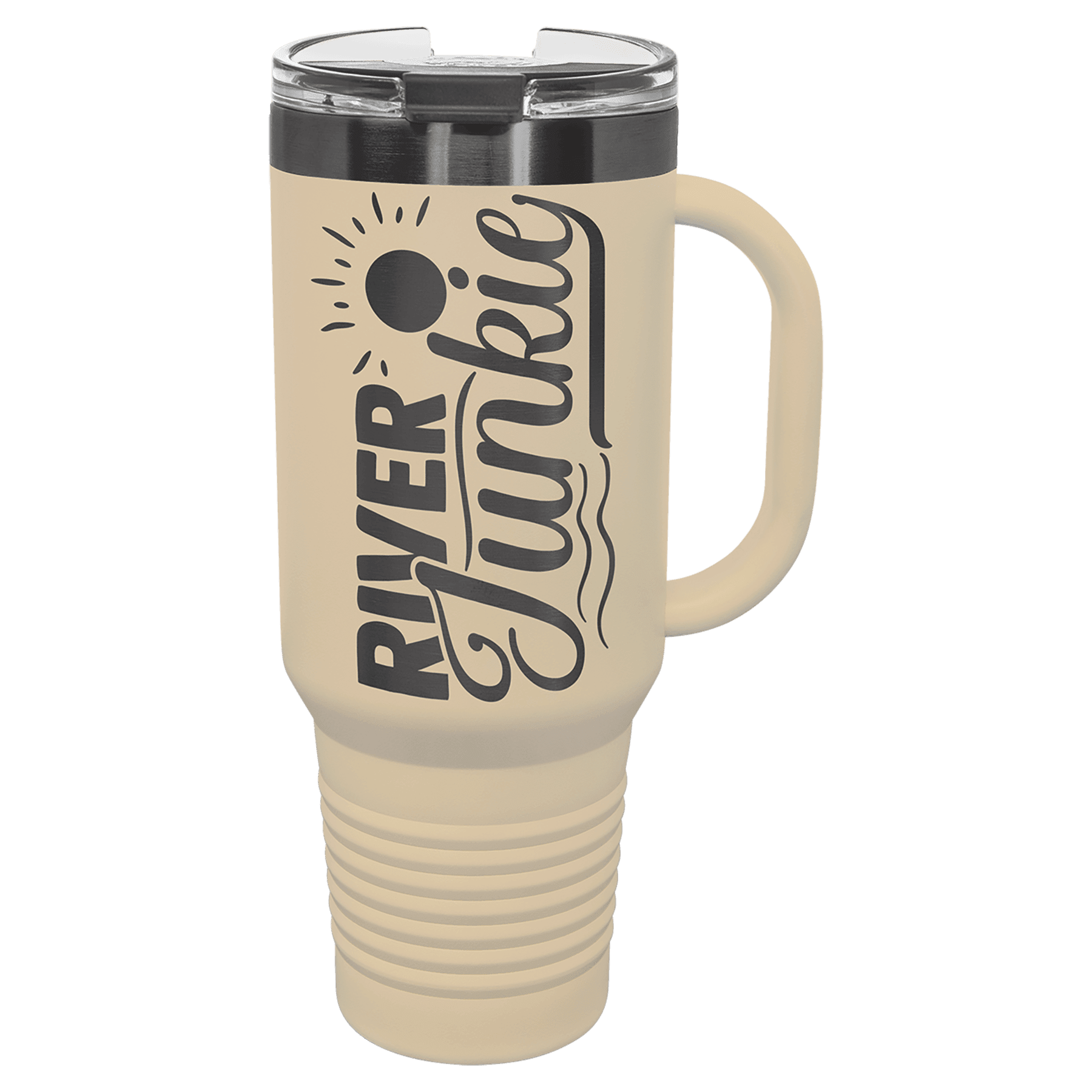 40 oz. Stainless Steel Vacuum Insulated Travel Mug with Handle and Straw - Pastel Colors