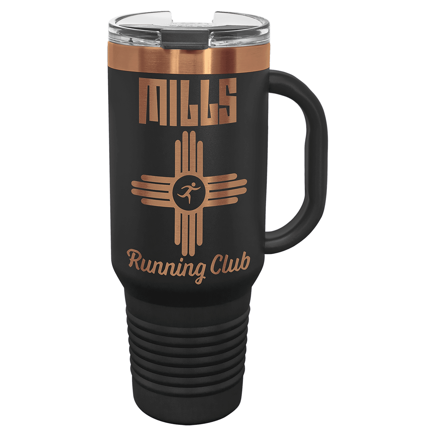 40 oz. Stainless Steel Vacuum Insulated Travel Mug with Handle and Straw - Ion Plated