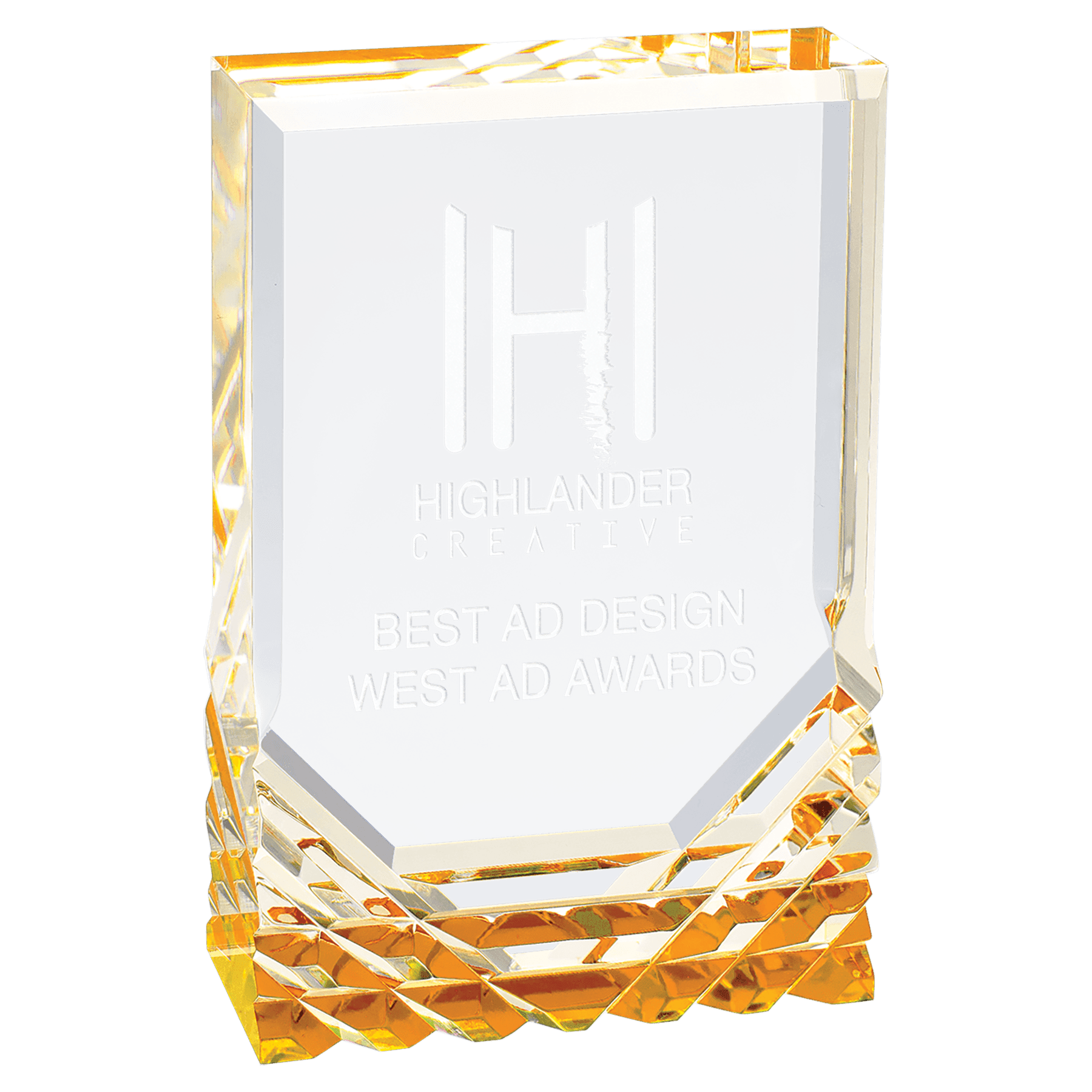 Gold Jewel Mirage Acrylic Award