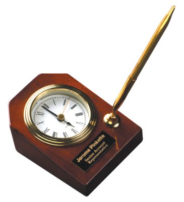 Rosewood Desk Clock