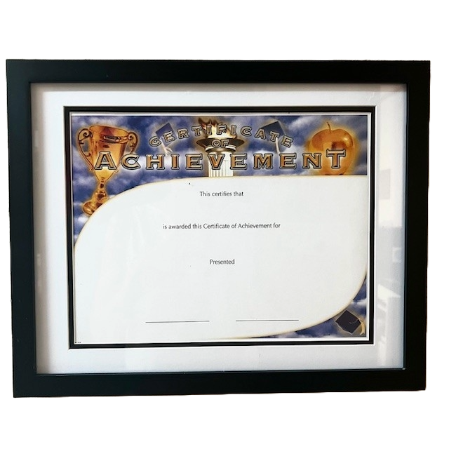 Classic Black Certificate Frame