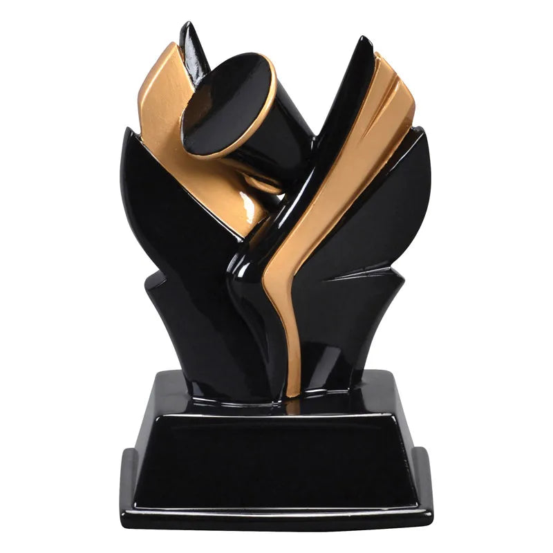 Valkyrie Personalized Trophy – Black & Gold Sports Award