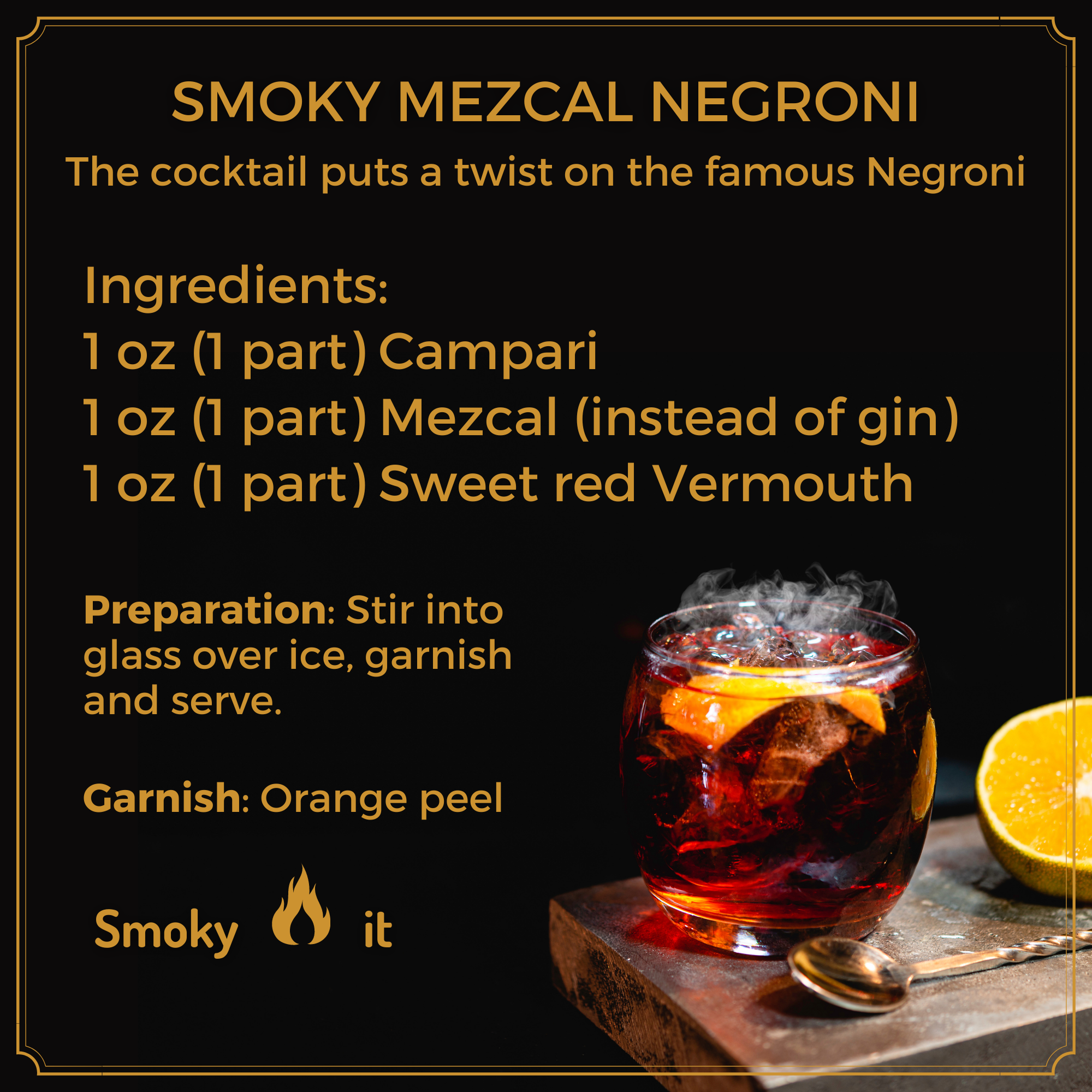 Cocktail Smoker Kit with Torch & Premium Wood Chips — Gift Set for Old Fashioned & Whiskey Bars