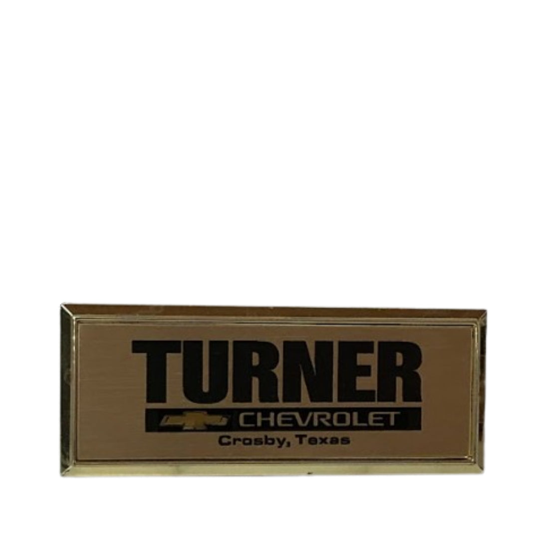 Rectangle Custom Name Badge with Square Frame