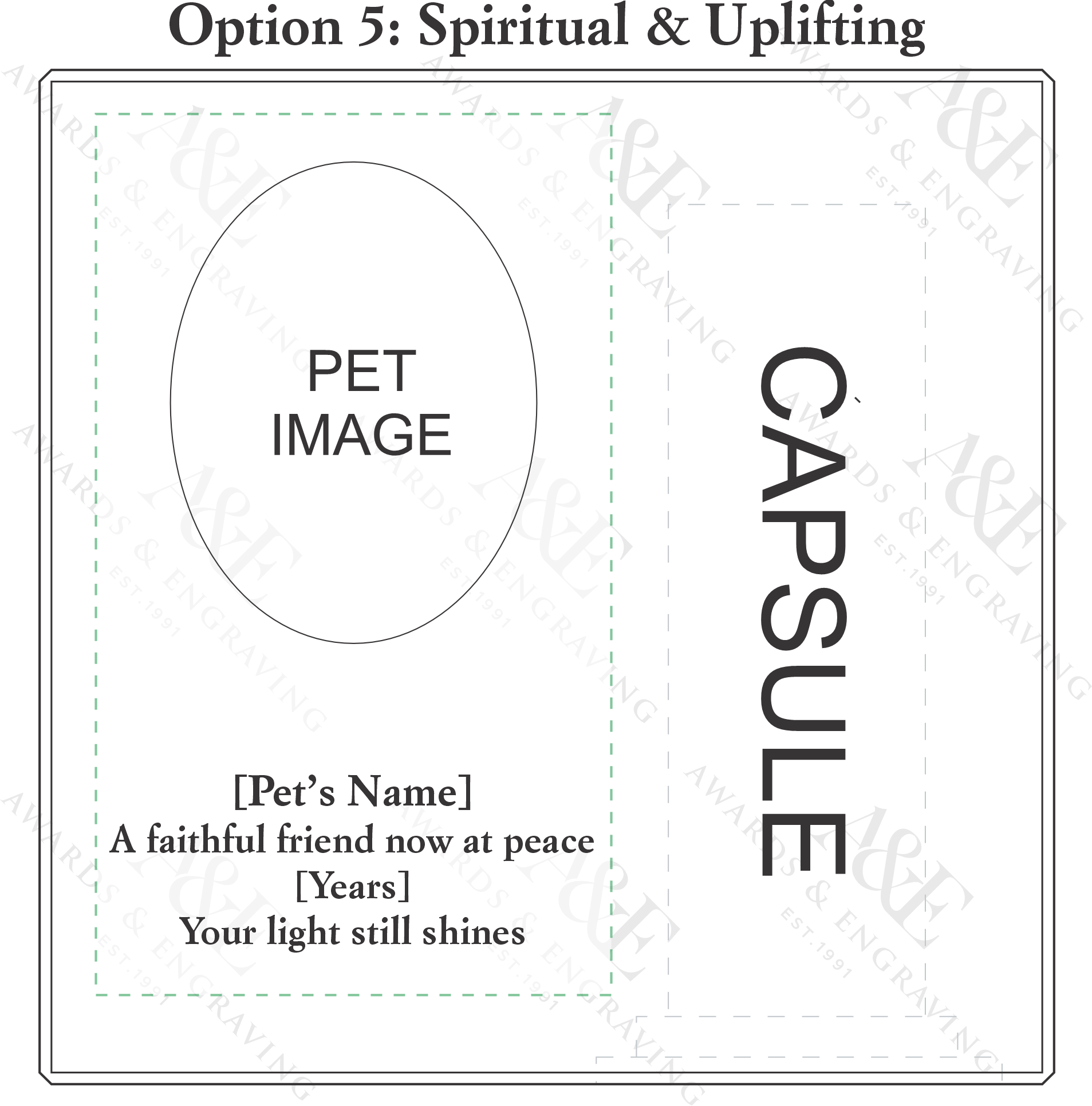 Eternal Light Pet Memorial Crystal