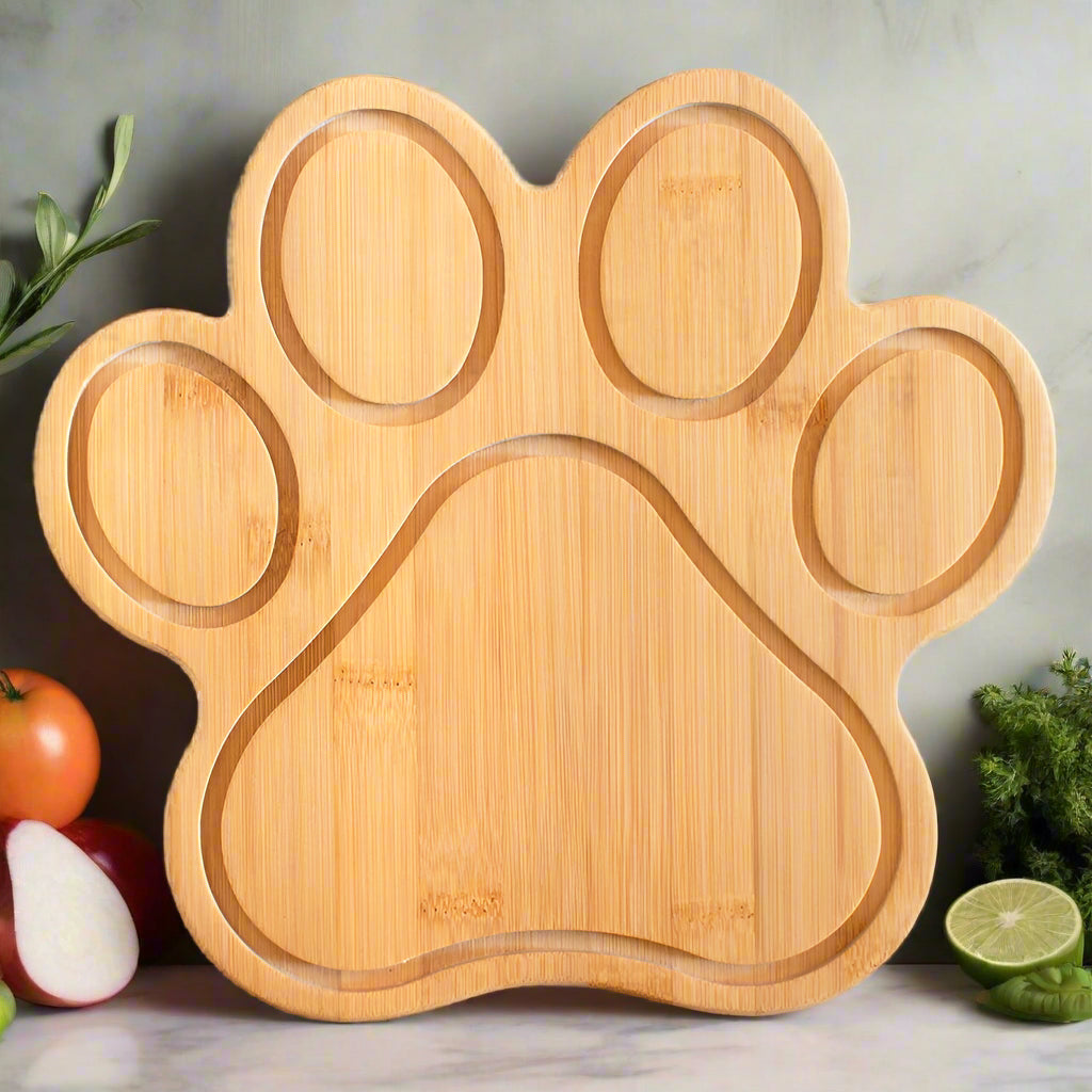 Paw Shaped Cutting & Charcuterie Serving Tray