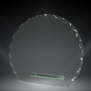 Corporate Scallop Circle Glass Award