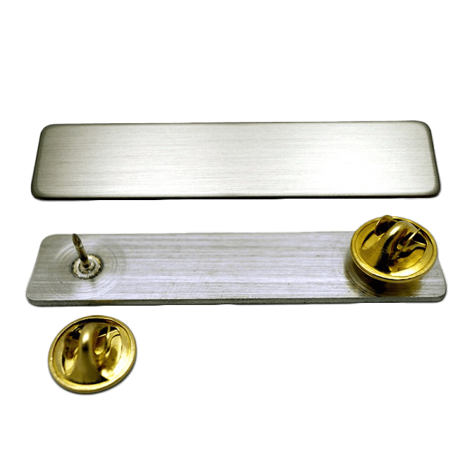 Silver Bar Name Badge