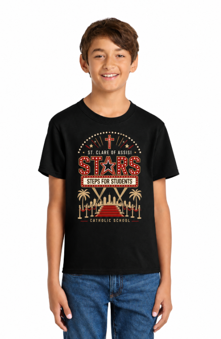 St. Clare Stars Steps for Students 2027 T-Shirt - PREORDER