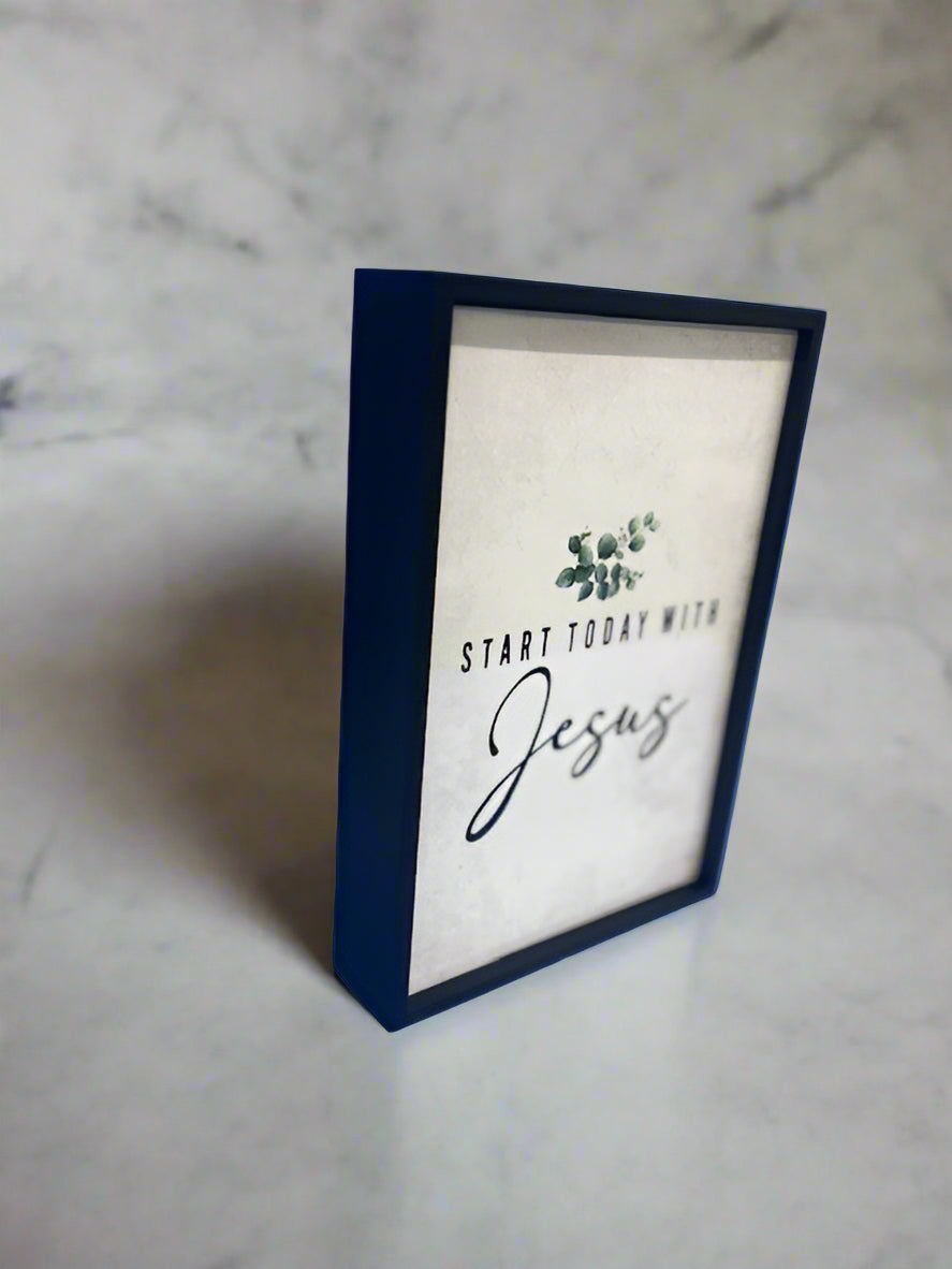 Start Today with Jesus Block Art