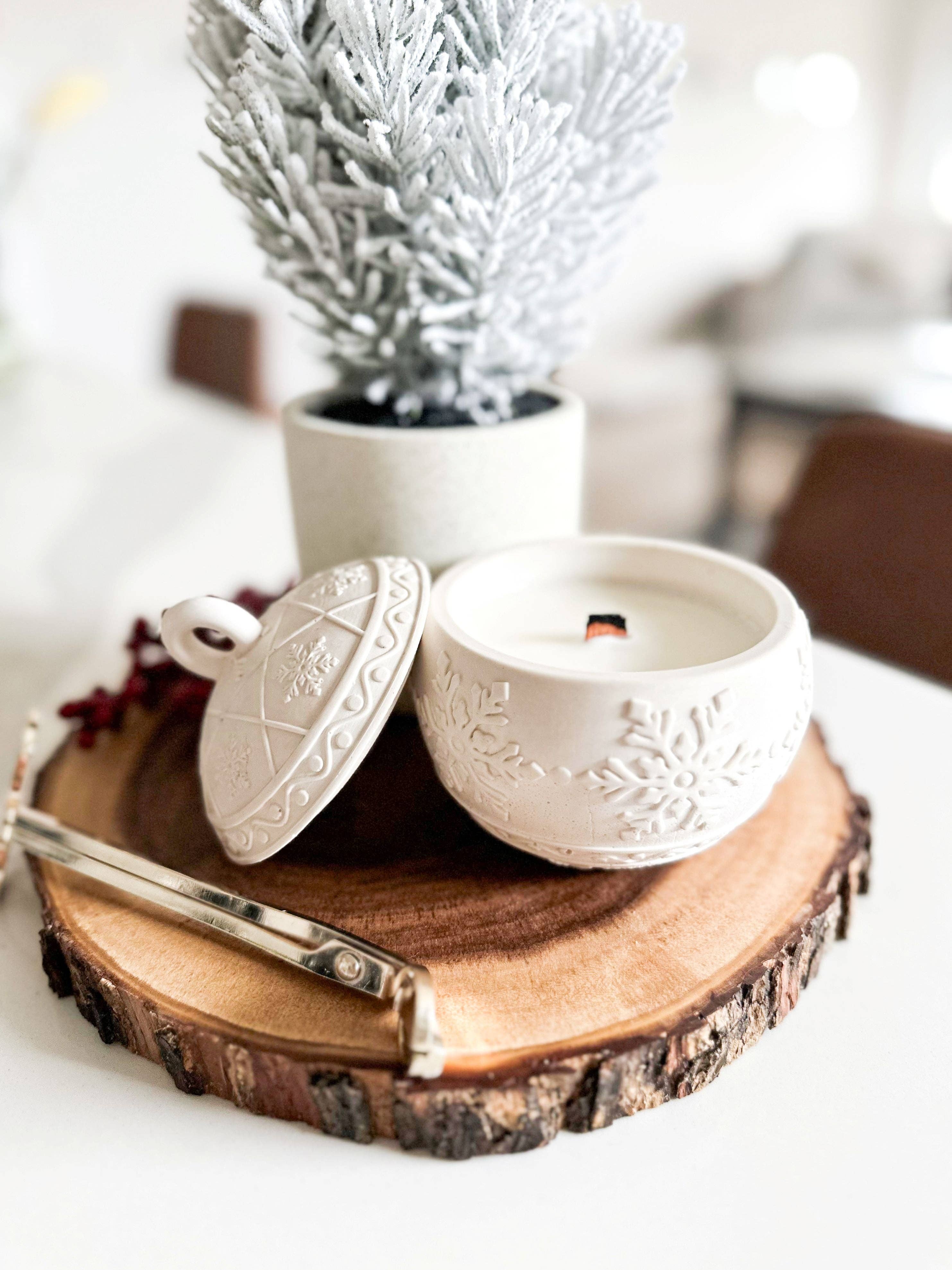 Holiday Ornament Christmas Candle