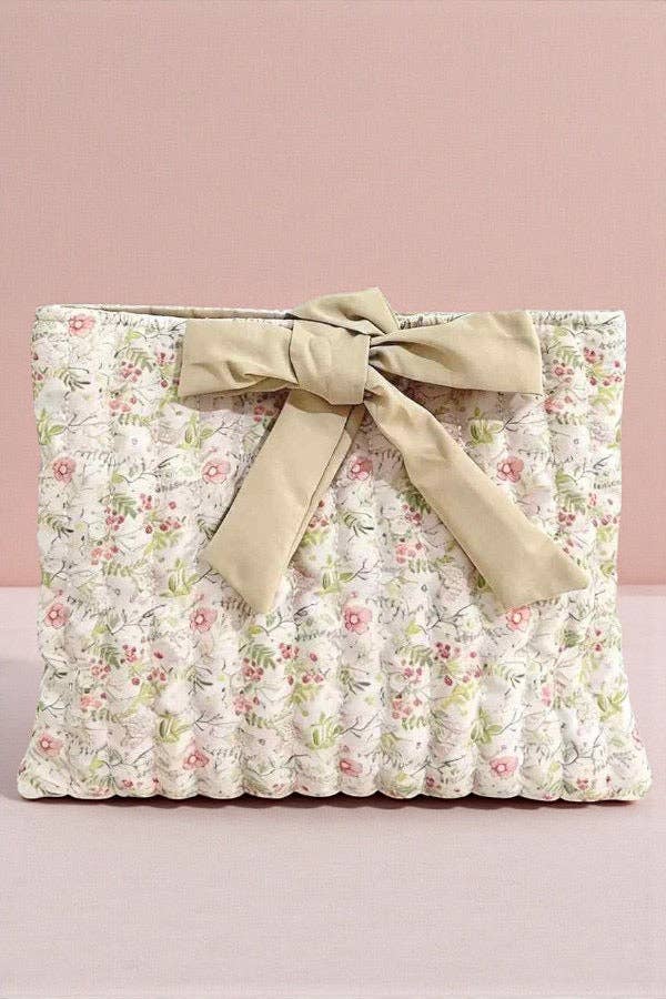 Eve Beige Floral Bible Cover