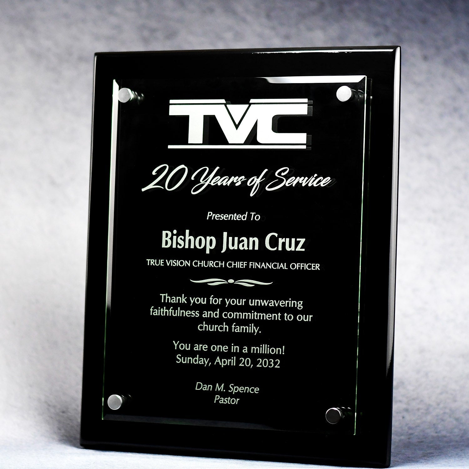 Cantebury Plaque With Stand-Out-Awards &amp; Engraving