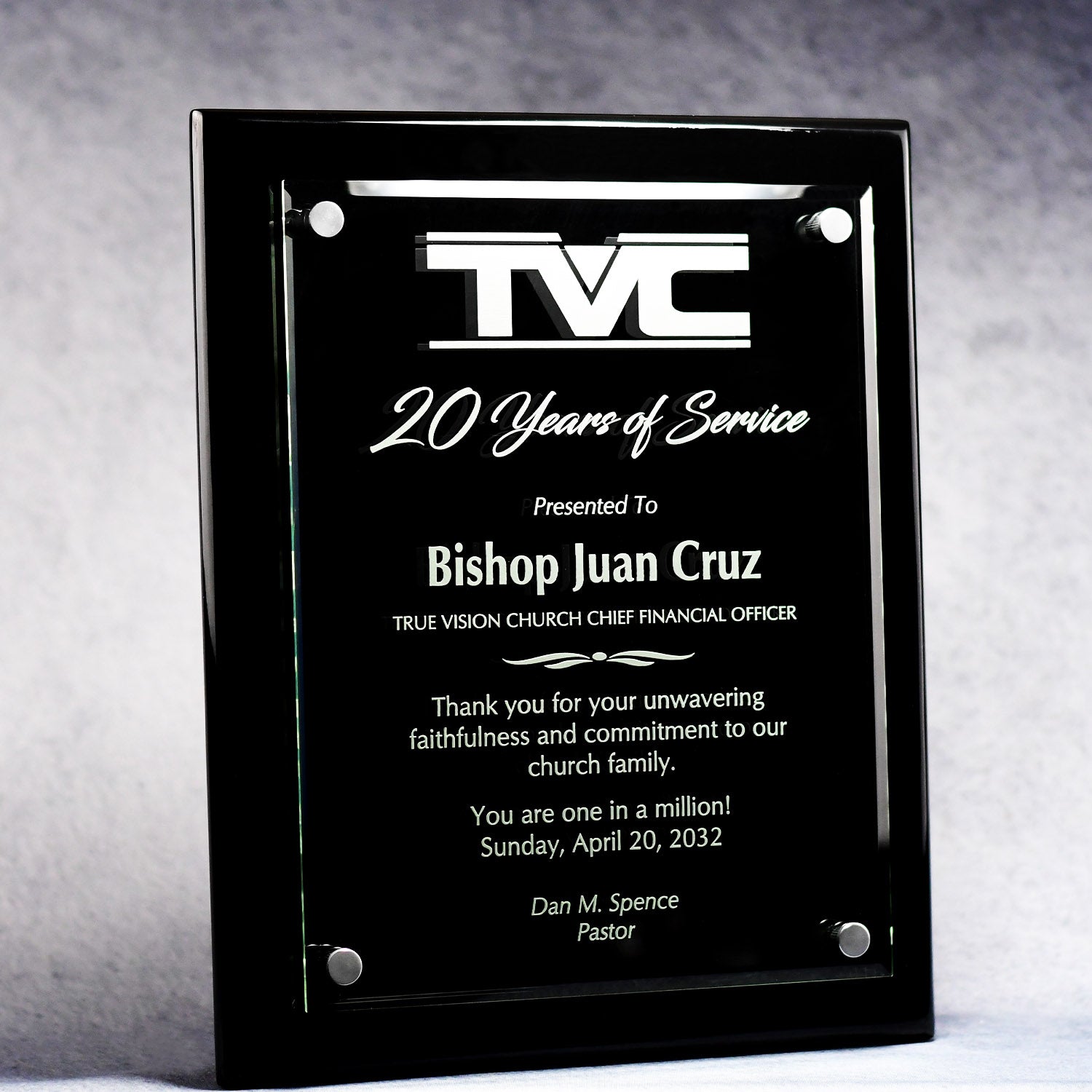 Cantebury Plaque With Stand-Out-Awards &amp; Engraving