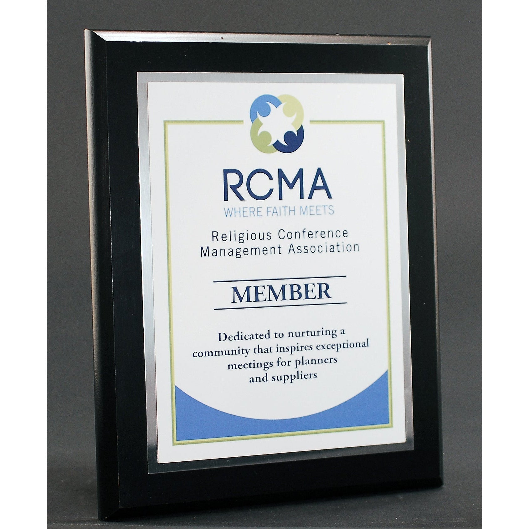 Executive Ebony Finish Plaque With Plate-Awards &amp; Engraving