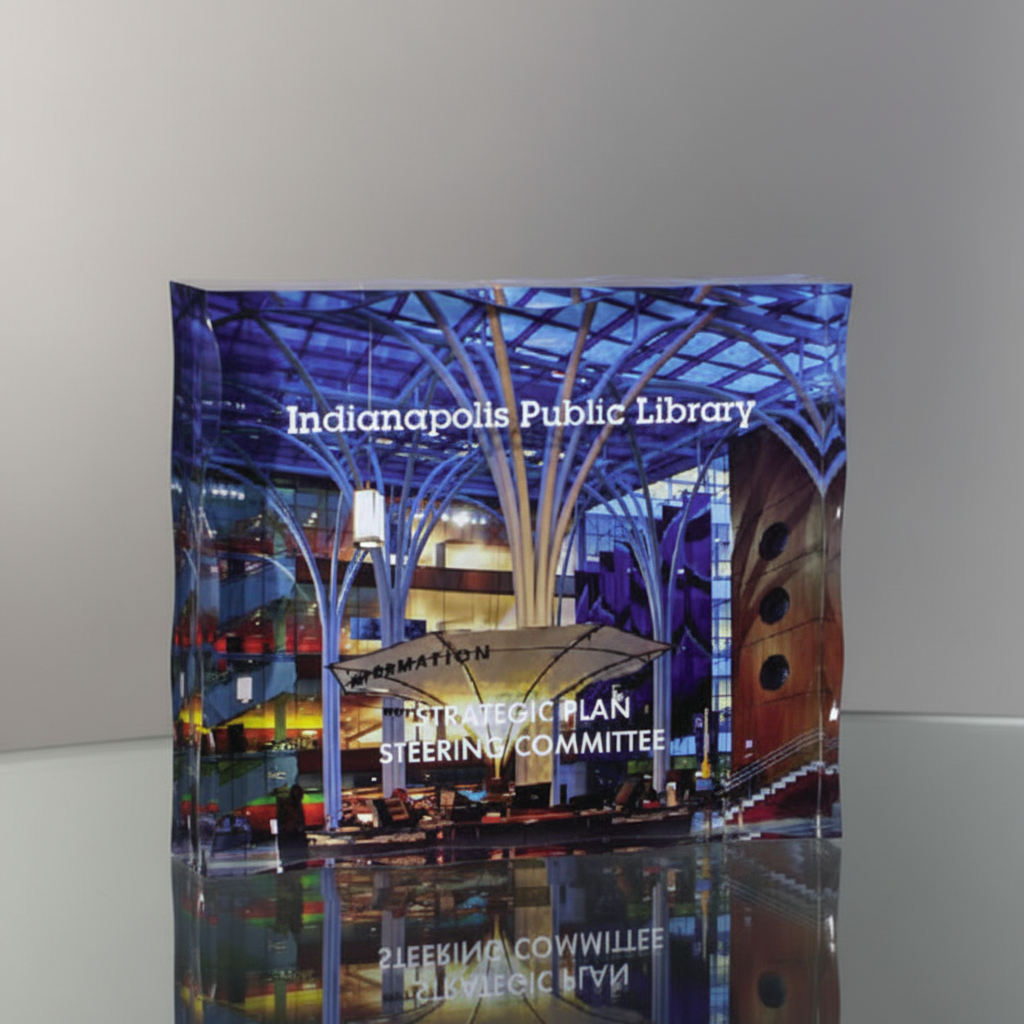 Acrylic Block with Scallop Edge-Awards &amp; Engraving