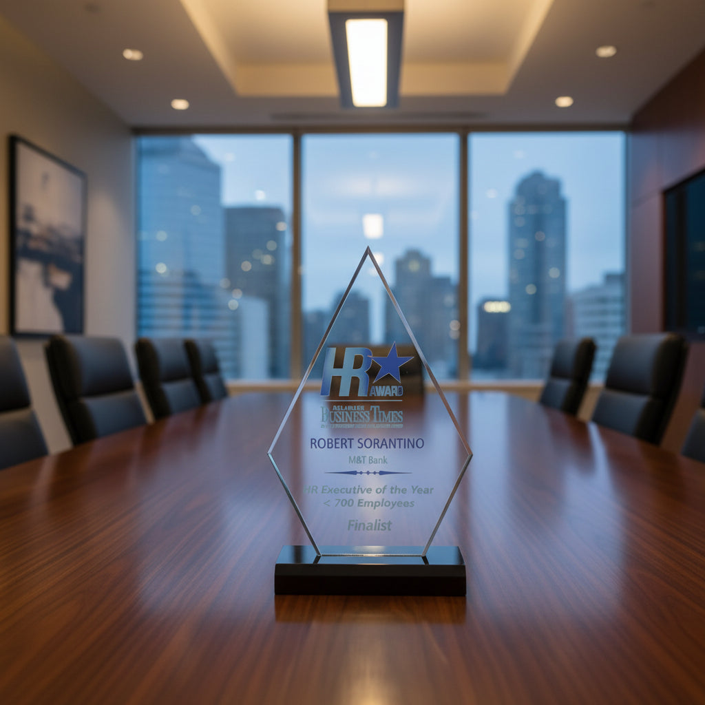 Acrylic Diamond On Ebony Base-Awards &amp; Engraving