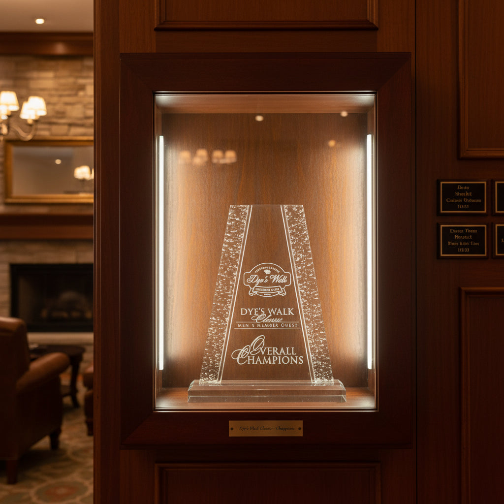 Acrylic Tower with Crinkle Edge