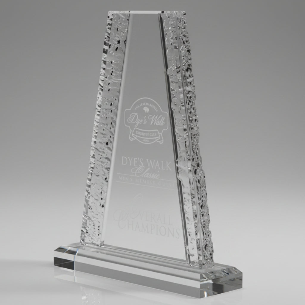 Acrylic Tower with Crinkle Edge