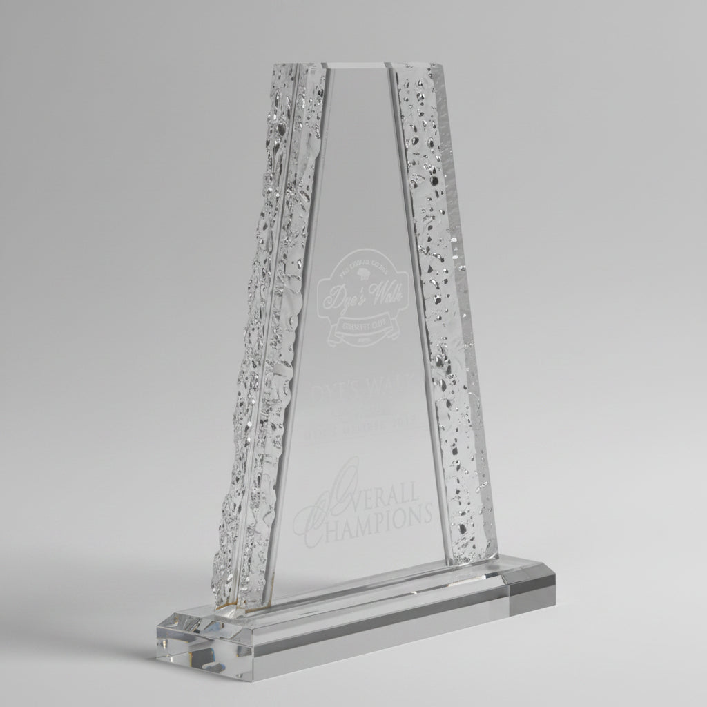 Acrylic Tower with Crinkle Edge