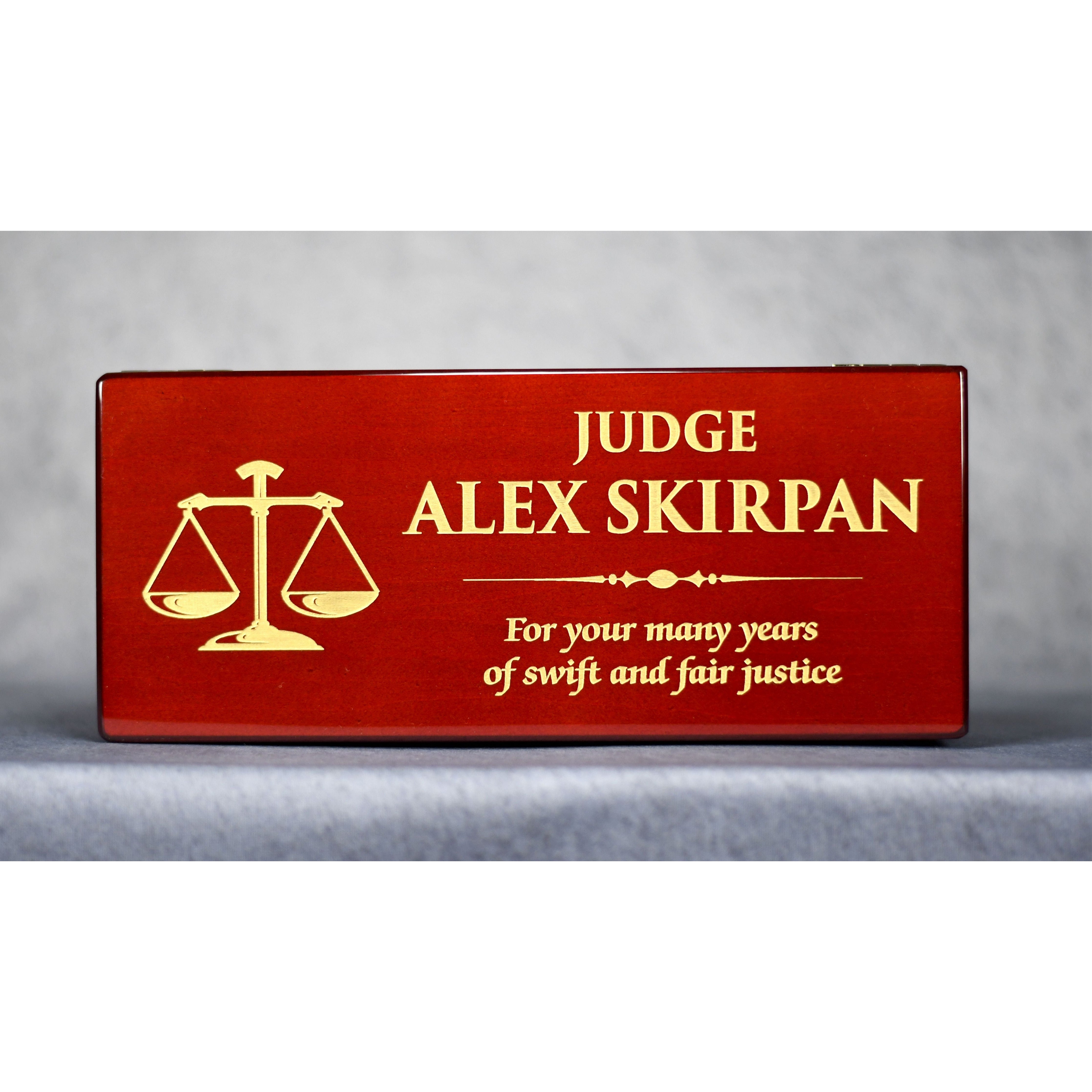 Rosewood Gavel and Case-Awards &amp; Engraving