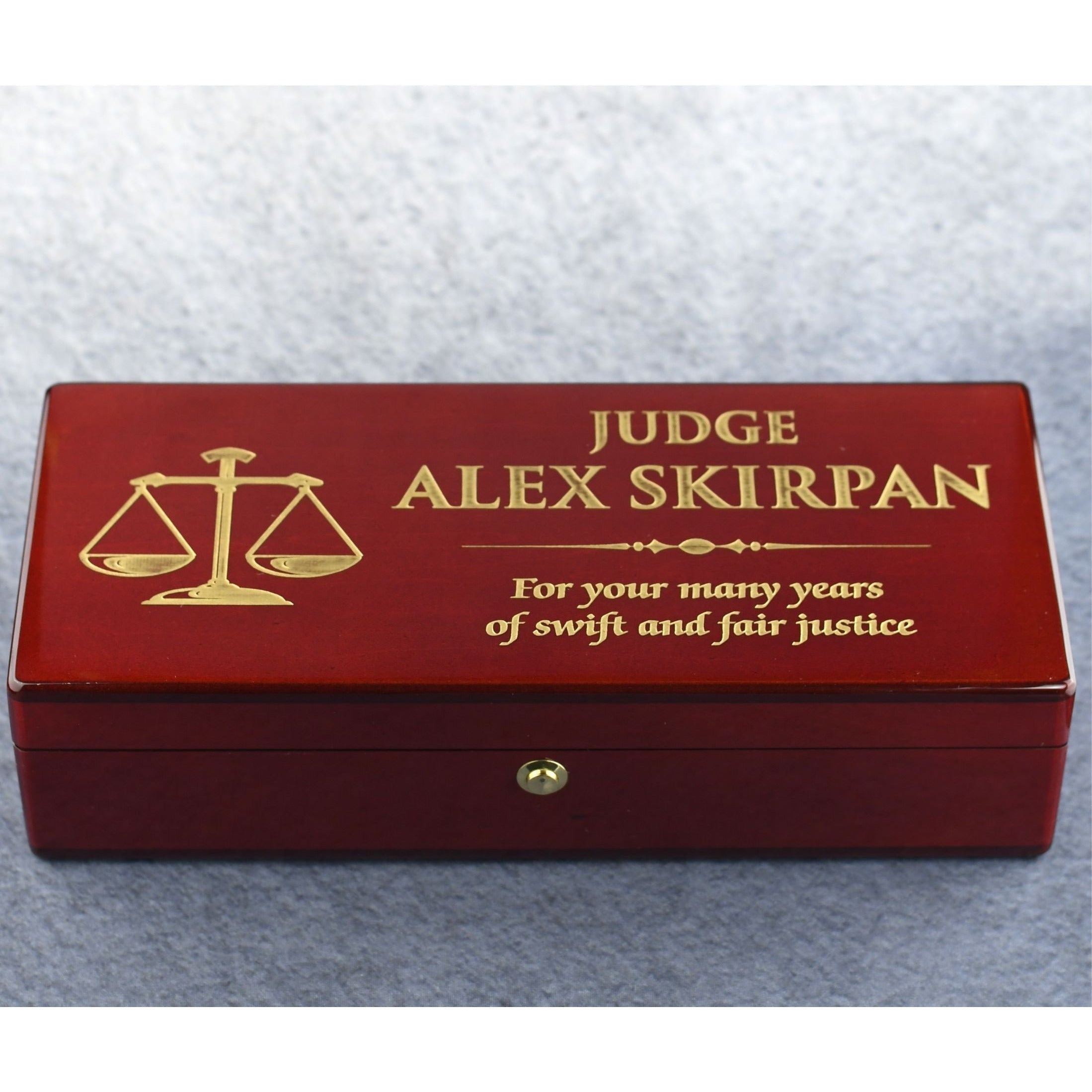 Rosewood Gavel and Case-Awards &amp; Engraving