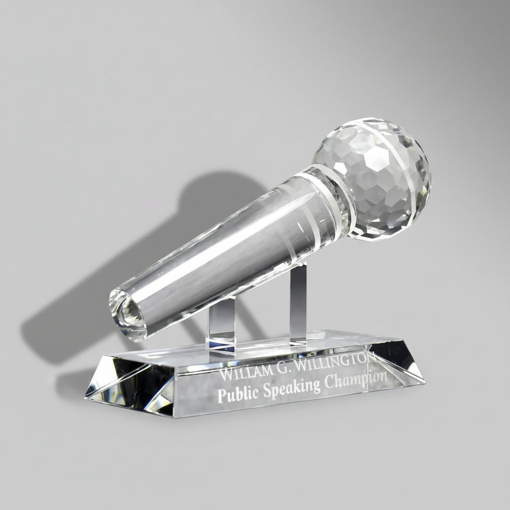 Crystal Microphone-Awards &amp; Engraving